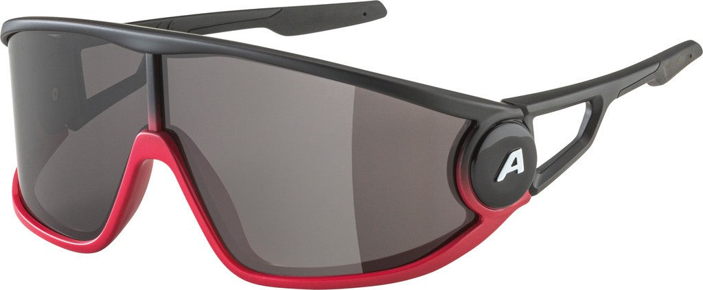 Alpina Legend nr/rs op Sportbrille, schwarze Gläser, Kat. 3, hyd.