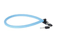 Candado de cable AXA Resolute 60/6, longitud 60 cm, Ø6 mm, azul hielo