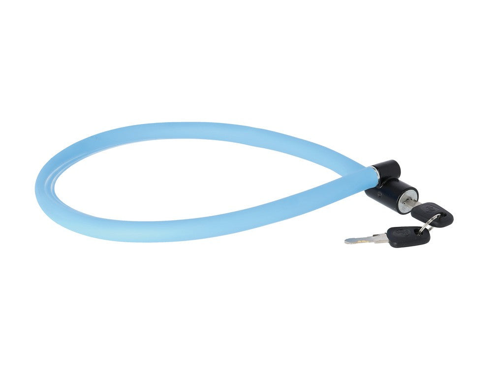 Candado de cable AXA Resolute 60/6, longitud 60 cm, Ø6 mm, azul hielo