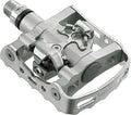 Pedal Shimano PDM324 SPD, plateado, 9/16", de un solo lado, sistema Bear Paw