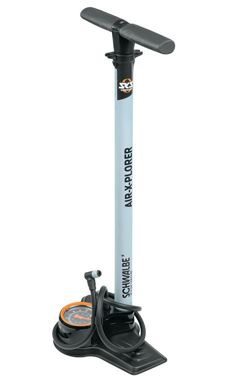 SKS Air-X-Plorer 10.0 Edition Klickventil-Standpumpe mit Manometer