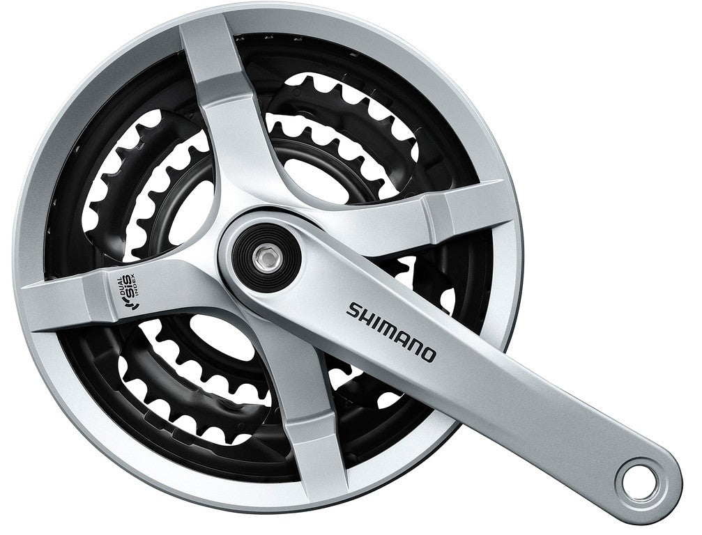Guarnitura Shimano FC-TY501 6/7/8v., 28/38/48d., 175mm,arg,c.paracat