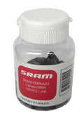 Tapas de extremo de cable internas SRAM de 5 mm para caja de engranajes externa, negras, paquete de 100
