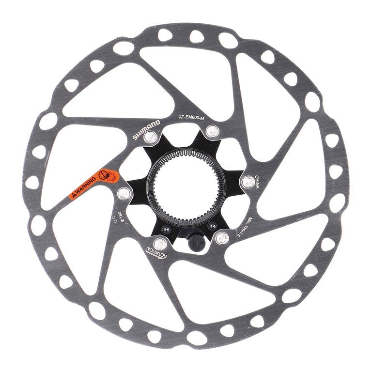 Disco freno Shimano RT-EM600 180mm, centerlock con anello bloc.