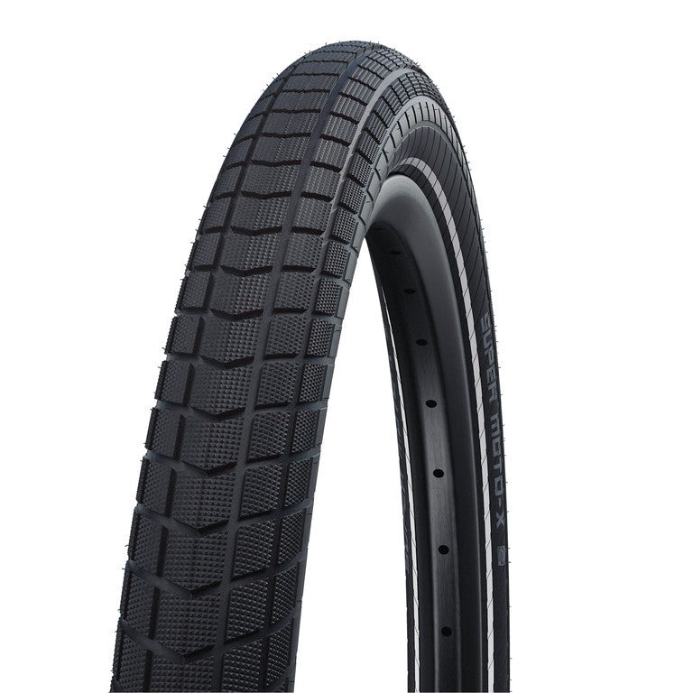 SCHWALBE SUPER MOTO-X Perf 26x2.40 (62 - 559) negro reflex E-50 ADDIX