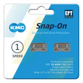 Maglia di chiusura Snap-On KMC Wide EPT 2 pezzi, 1/2" x 1/8", 8,6mm, argento