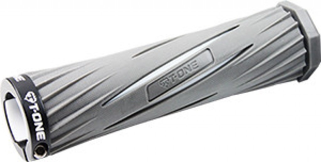 Empuñaduras T-One Blade de 130 mm, individuales, gris/blanco