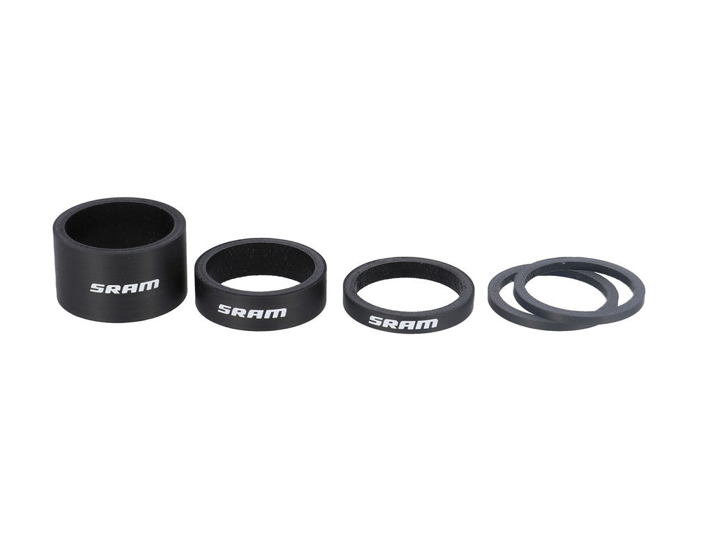Set distanziali s.sterzo Sram UD Carbon 2.5mm x 2, 5mm x 1, 10mm x 1, 20mm x 1