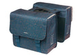 Bolsa doble Basil Flair MIK, azul marino, 35 l, con placa adaptadora MIK 2.0