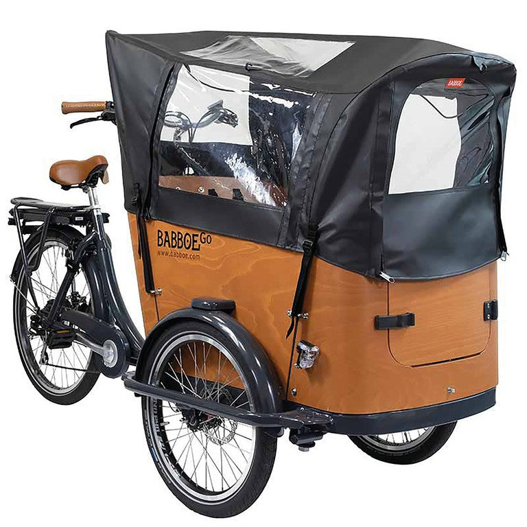 Copertura antipioggia Babboe nero, per Go, PVC