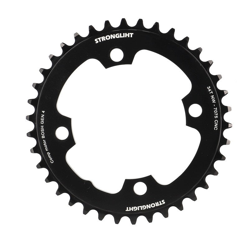 Corona E-Bike Stronglight Shimano 34 denti, bulloni a 4-braccia 104