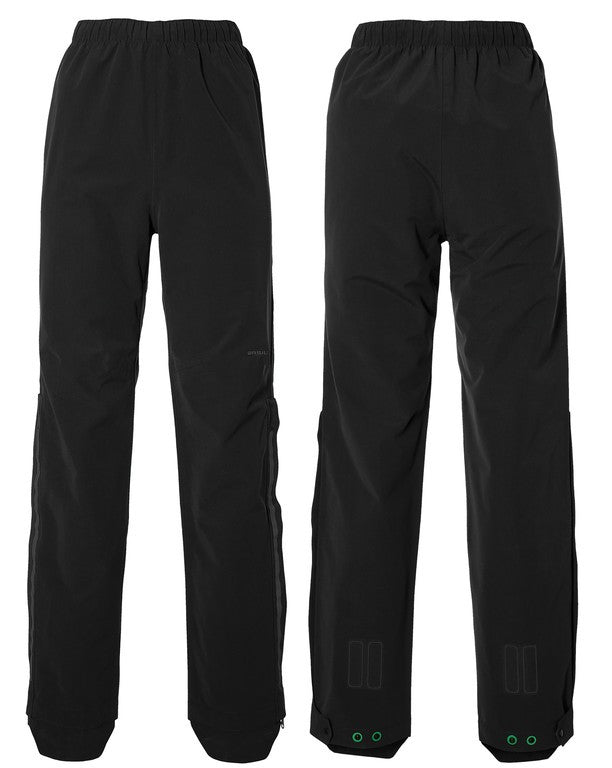 Pantaloni antipioggia Basil Mosse jet black, t. XL, donna