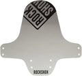 Guardabarros RockShox MTB, color plata/blanco degradado, logotipo negro