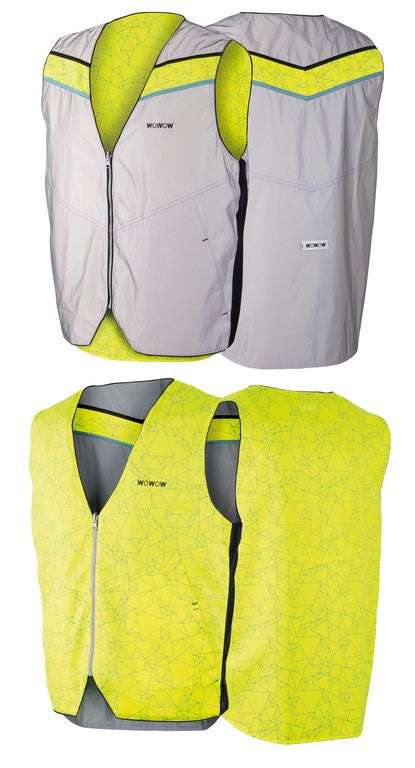 Gilet di sicurezza Wowow Copenhagen riflett. reversibile,giallo/grig. T.S