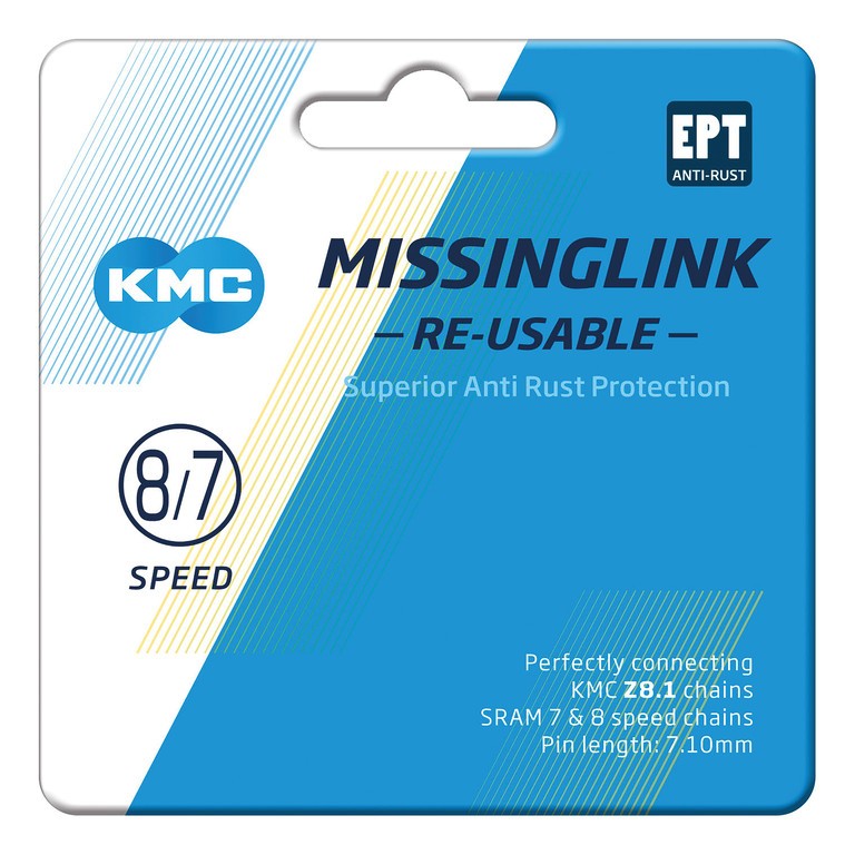 Missinglink KMC 7/8R EPT 2 pz., per catene da 7,1mm, arg