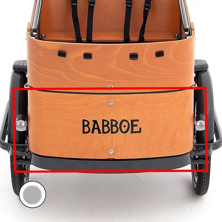 Babboe Curve Frontplatte, grau, unten