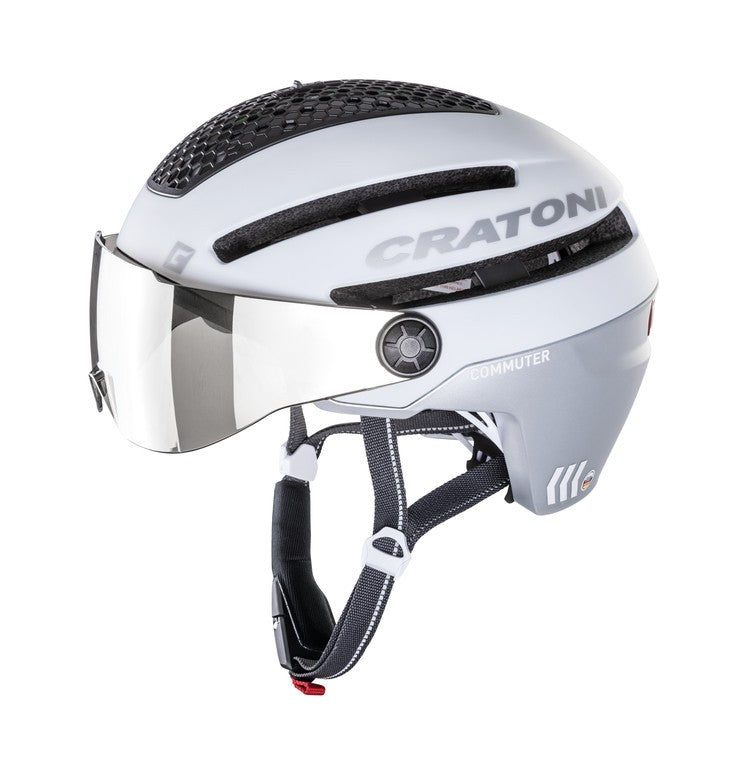 Casco bici Cratoni Commuter (Pedelec) t. S/M (54-58cm) bianco opaco