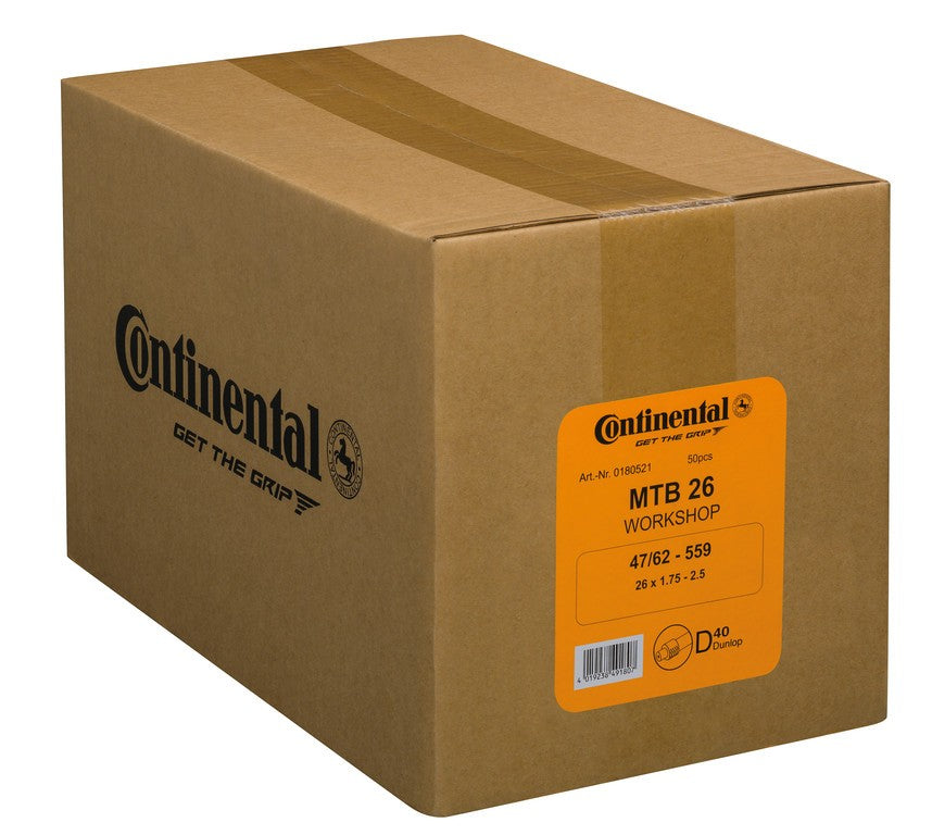 CONTINENTAL Camera d'aria MTB 26 conf.officina 26x1.75-2.50" 47/62-559 VD 40mm
