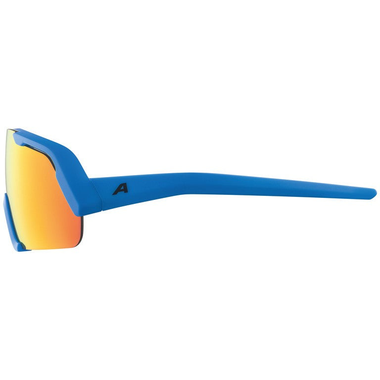 Alpina Rocket Youth Sportbrille, blau verspiegelte Gläser, Kategorie 3