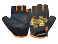 Chiba Cool Kids Kinderhandschuhe, Krokodilmuster/Schwarz, Größe L/6