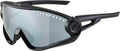 Alpina 5W1NG Sonnenbrille, schwarz, schwarze Gläser, verspiegelt, Kategorie 3