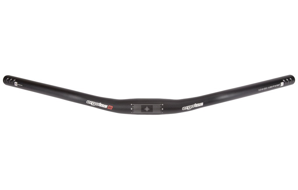 Ergotec Lady Town Lenker Ø 31,8 mm, 600 mm, 30°, Aluminium, schwarz