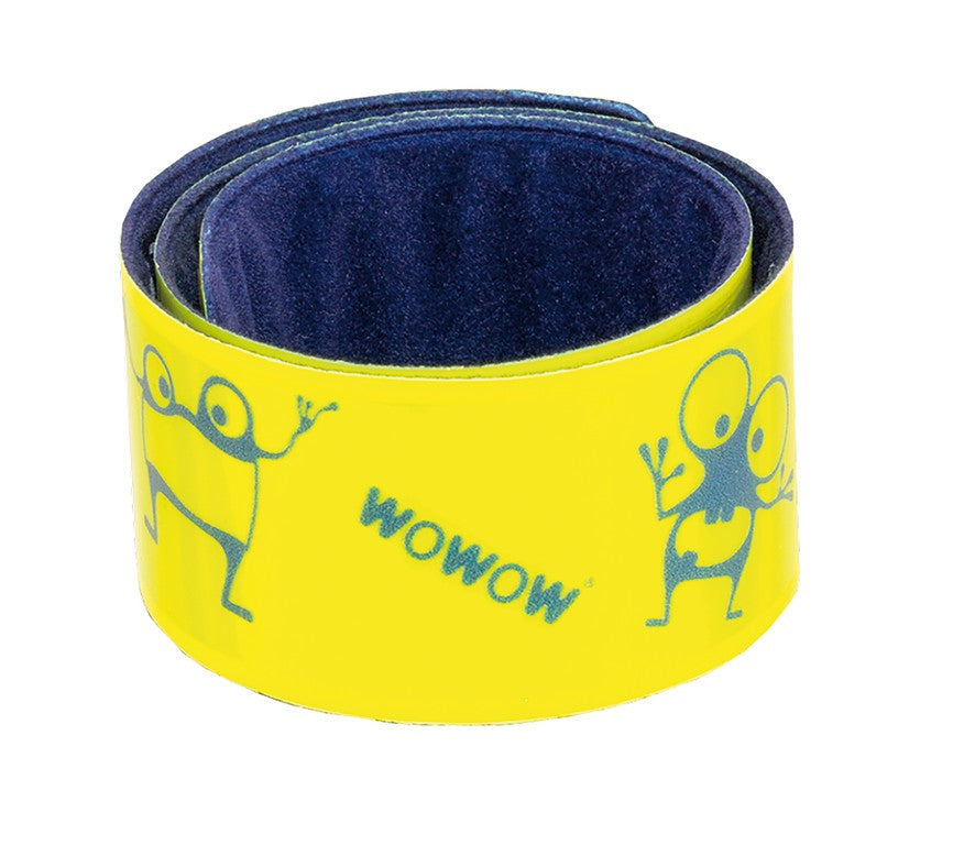 Nastro riflettente Wowow Goyo giallo, con scritta, 38x3cm, 2 pezzi