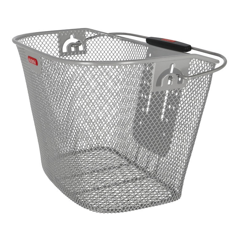 Cesta delantera KLICKfix 26x35x25cm, arg, pero. estrecha, s. adapt.