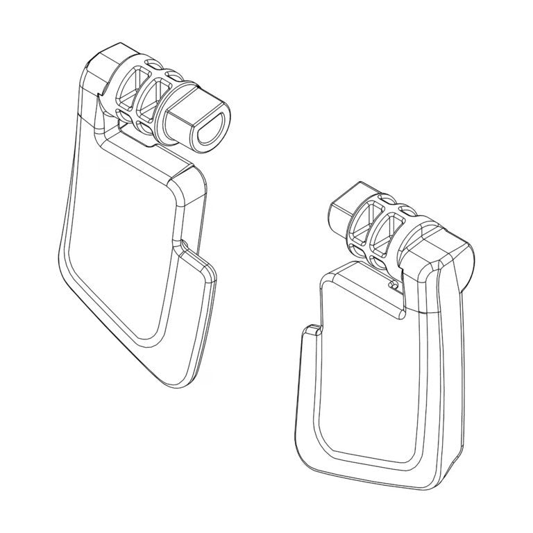 Supporti per piedi sx + dx Thule RideAlong Lite, nero