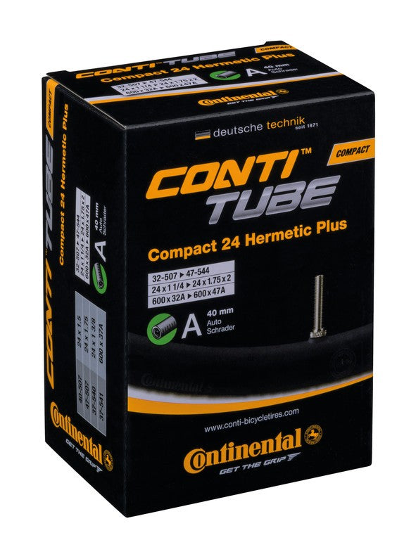 CONTINENTAL Camera d'aria Compact 24 Hermetic Plus 24x1 1/4-1.75" 32/47-507/544 VS 40mm