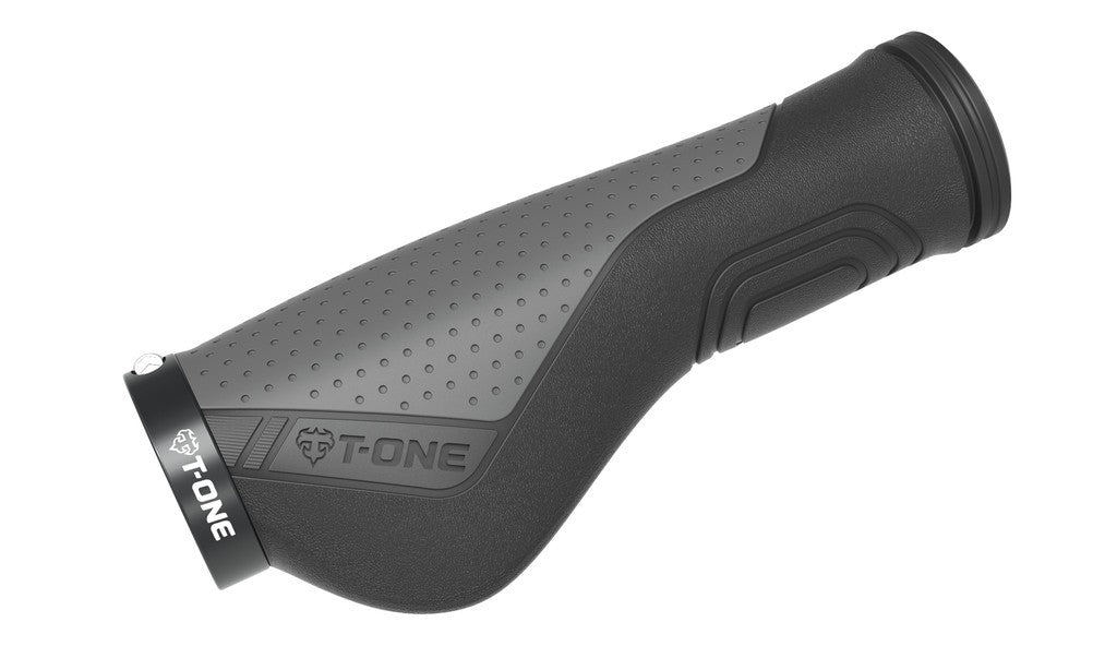 T-One Ripple Ergo 130mm Griffe, Einzeln, Schwarz/Grau