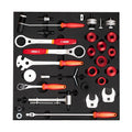 Set attrezzi Unior SOS mov.cen./pediv. rosso, 26 pezzi, SET2-2600AC