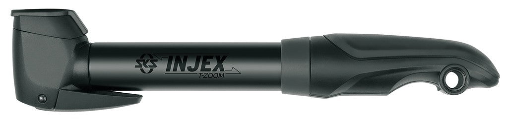 Minibomba SKS Injex T-Zoom Black VD/VP/VS, 256 mm, negra, cabezal multiválvula