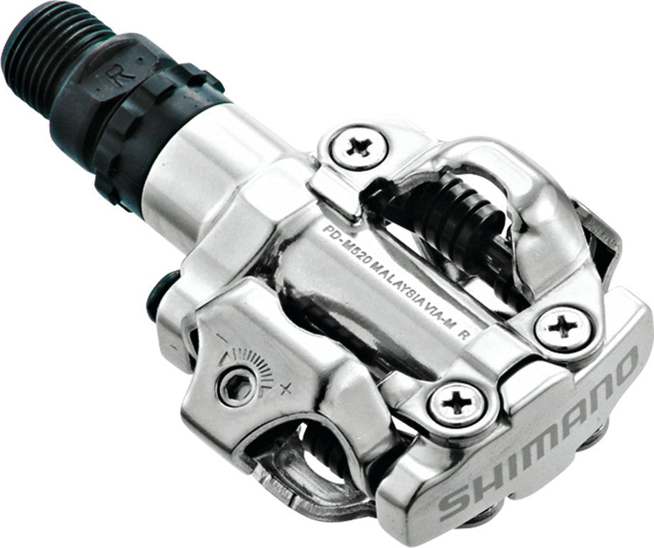 Shimano PDM520 SPD-Pedal, silber, 9/16", beidseitig