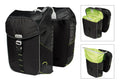 Borsa doppia Basil Miles black lime, 34x16x43cm, 34l, imperm.