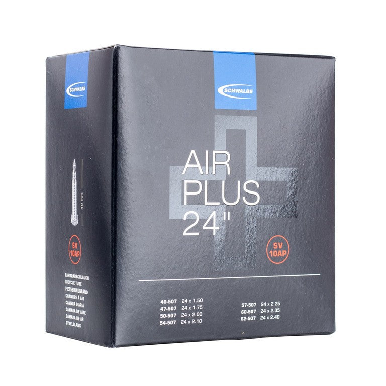 Cámara de aire Schwalbe VS 10AP Air Plus 24x1.50-2.40" 40/62-507 AV 40 mm