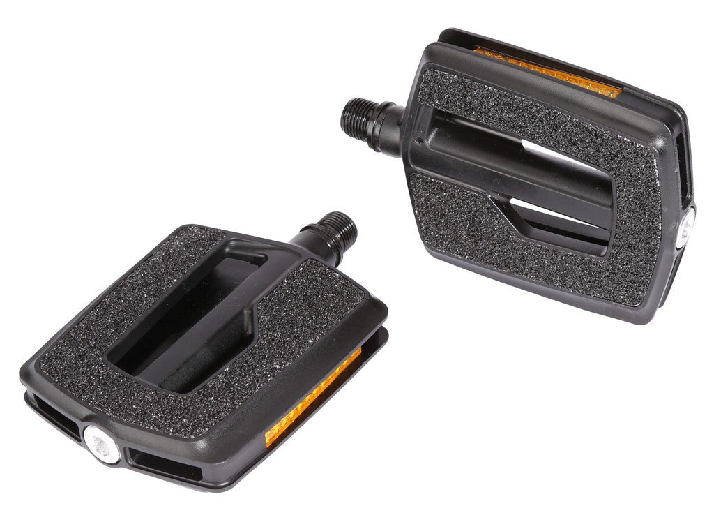 Ergotec 836 Kunststoffpedal, schwarz, 9/16", mit Reflektoren