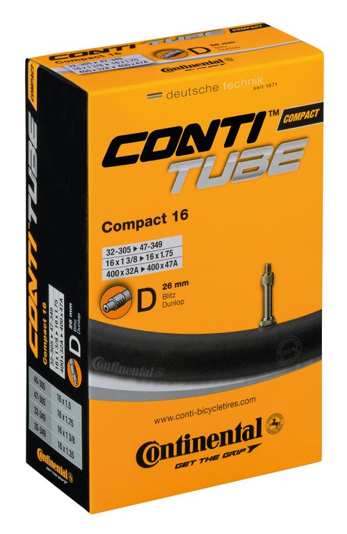 CONTINENTAL Camera d'aria Compact 16 16x1 3/8-1.75" 32/47-305/349 VD 26mm