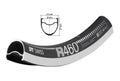 Cerchio DT Swiss R 460 28", nero, 20 fori, 622-18, LV 6,5mm