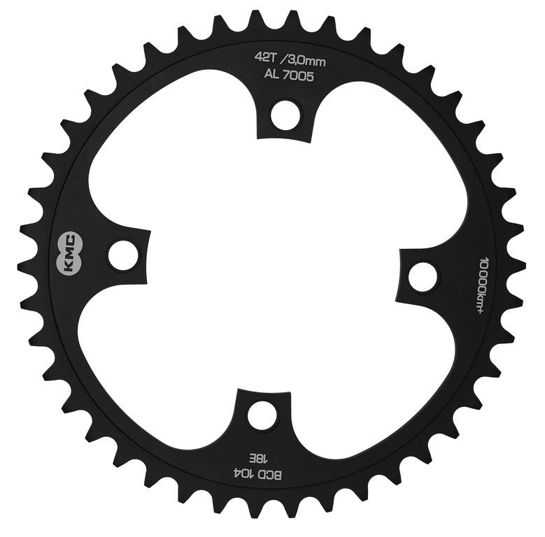 Corona E-Bike KMC BCD 104mm 42 denti 1/8", larghezza