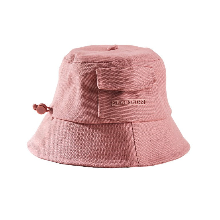 Cappello da pescatore SealSkinz Lynford rosa/stampa skinz, t. L/XL, donna