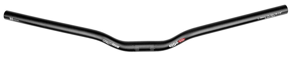 Ergotec Ergo XXL Lenker Ø 25,4 mm, 650 mm, 16°, Aluminium, schwarz