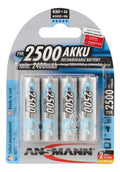 Ansmann Mignon 2500mAh NiMH-Akku, 1,2V, AA, 4er-Set
