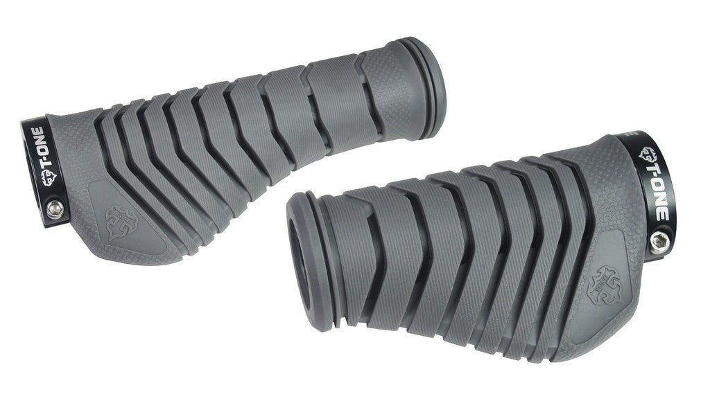 Manopole T-One Aero 130mm/90mm, singola, grigio/nero