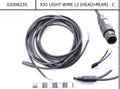 EBM Cavo per luci Y ant.+post. (10/20cm) nero, attacco EBM con filo aperto