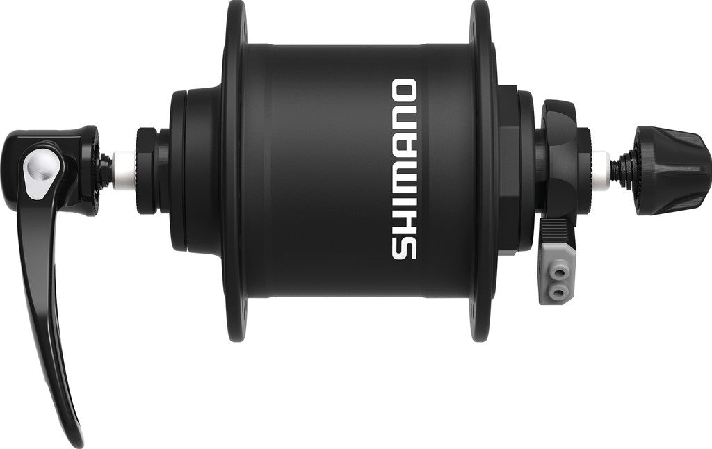 Dinamo al mozzo RA Shimano DHT4000 100mm, 36 fori, mit sg.rap., nero