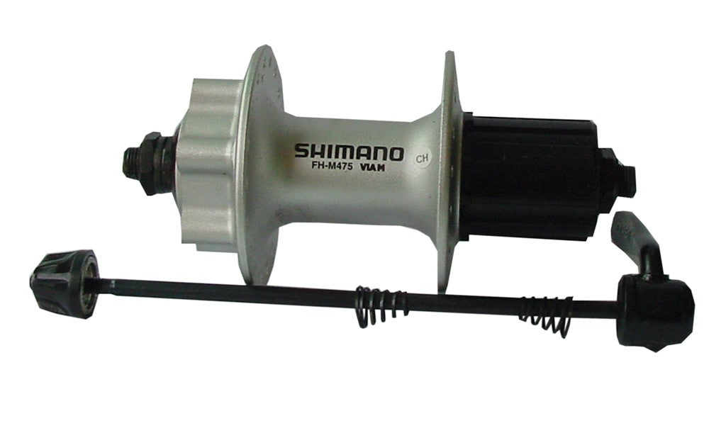 Shimano FHM475 RP Scheibenbremsnabe 135 mm, 32 Loch, silber, 8/9-fach, 6-Loch-Adapter