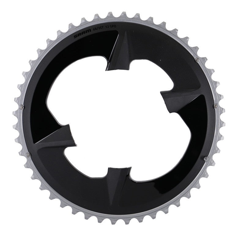 Corona Sram Road Rival 107 BCD 2x12 00.6218.029.000,nero, 48 denti, allu.