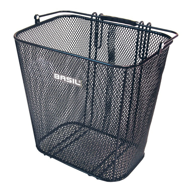 Basil Cardiff Heckkorb 34,5 x 29 x 34,5 cm, Schwarz, Feinmaschengewebe