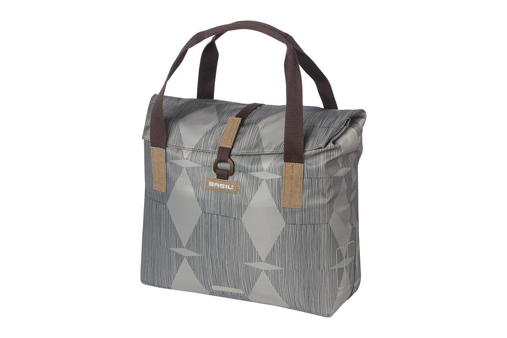 Shopper bici Basil Elegance chateau taupe, 13x36x33cm, 20-26l
